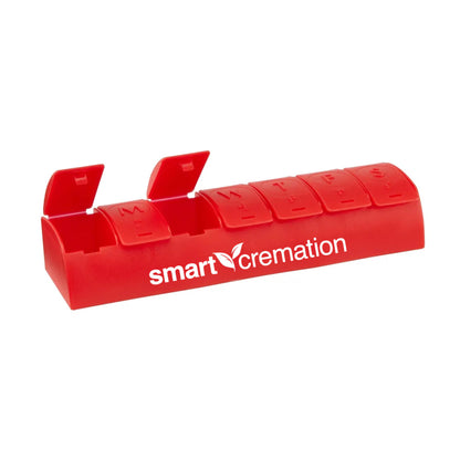 QuickCare 7-Day Med Minder Pill Box Red