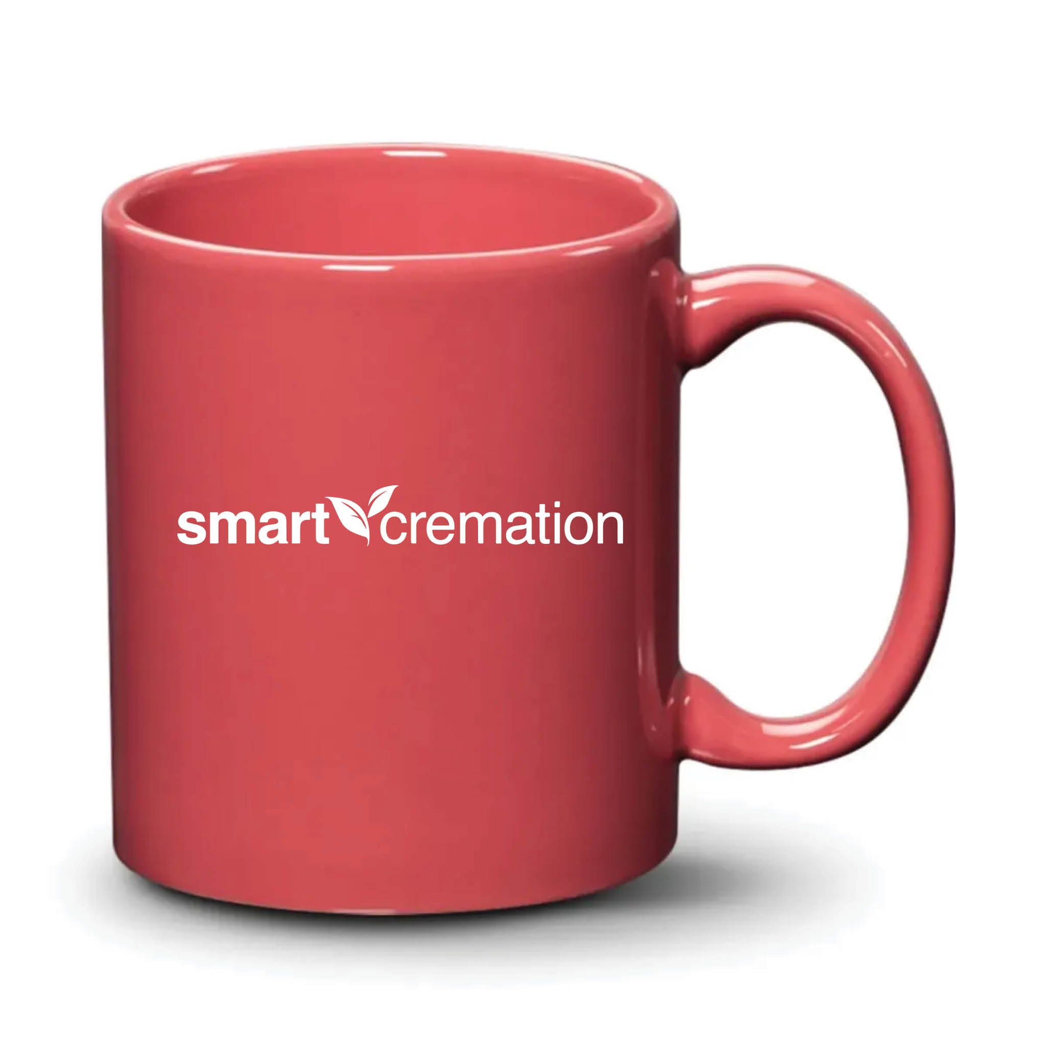 Malibu Mug Coral White Logo