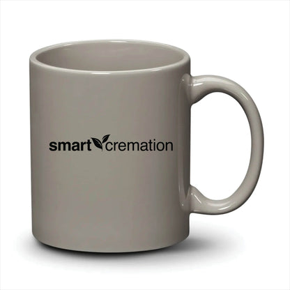 Malibu Mug Light Grey Black Logo