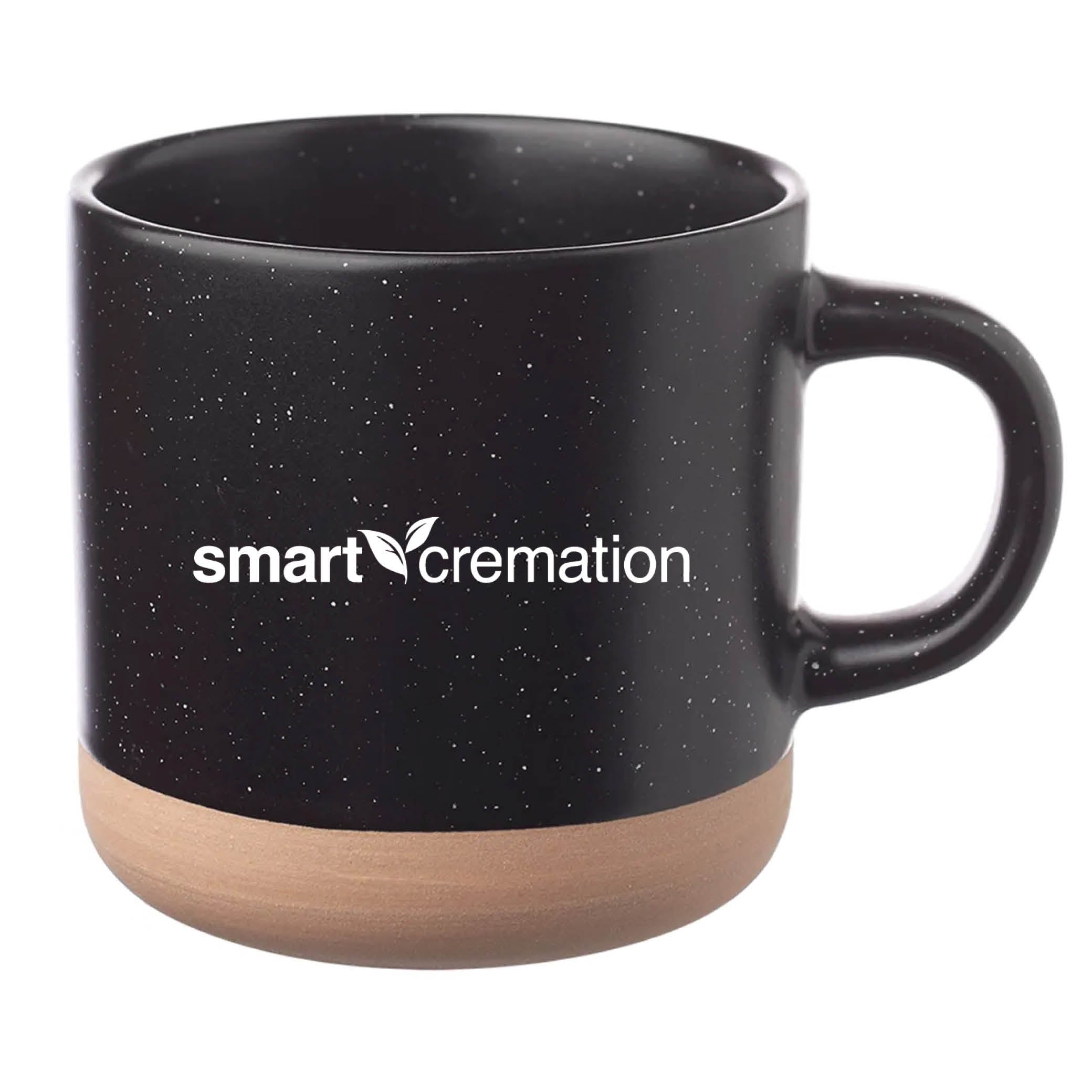 Cosmic Speckled Clay Coffee Mug 11 oz Black