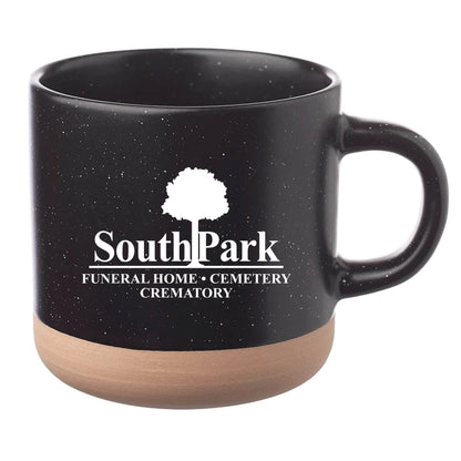 Cosmic Speckled Clay Coffee Mug 11 oz Black