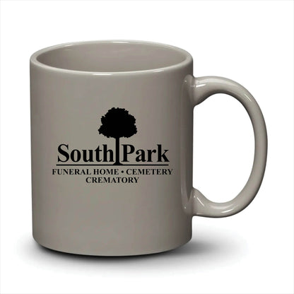 Malibu Mug Light Grey Black Logo