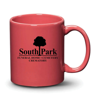 Malibu Mug Coral Black Logo