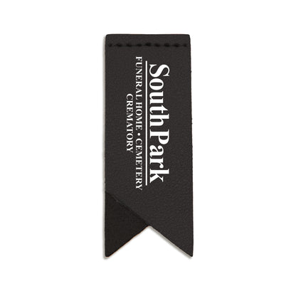 Handmade Leather Bookmark Corner Marker Clip Read Sign Black