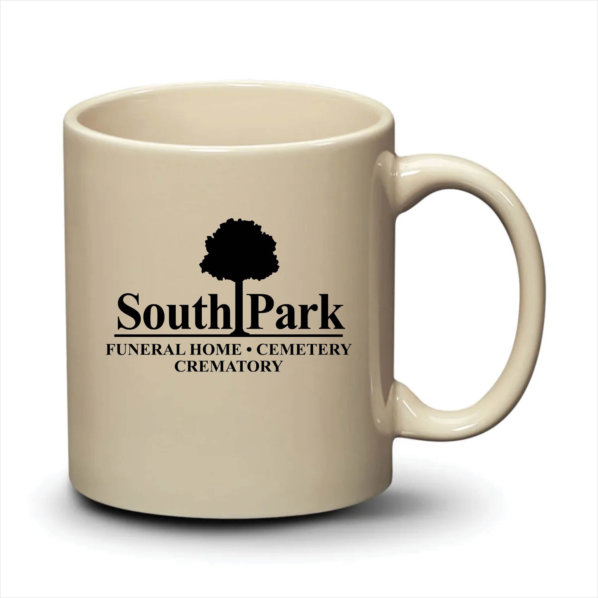 Malibu Mug Almond Black Logo