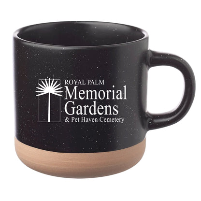 Cosmic Speckled Clay Coffee Mug 11 oz Black