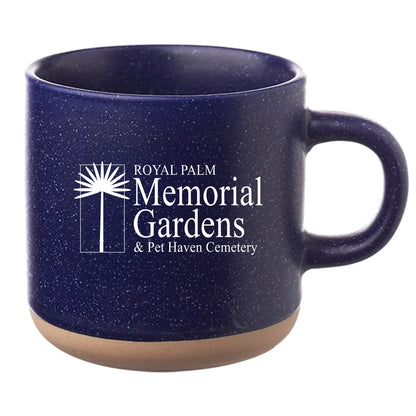 Cosmic Speckled Clay Coffee Mug 11 oz Blue