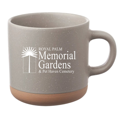 Cosmic Speckled Clay Coffee Mug 11 oz Gray