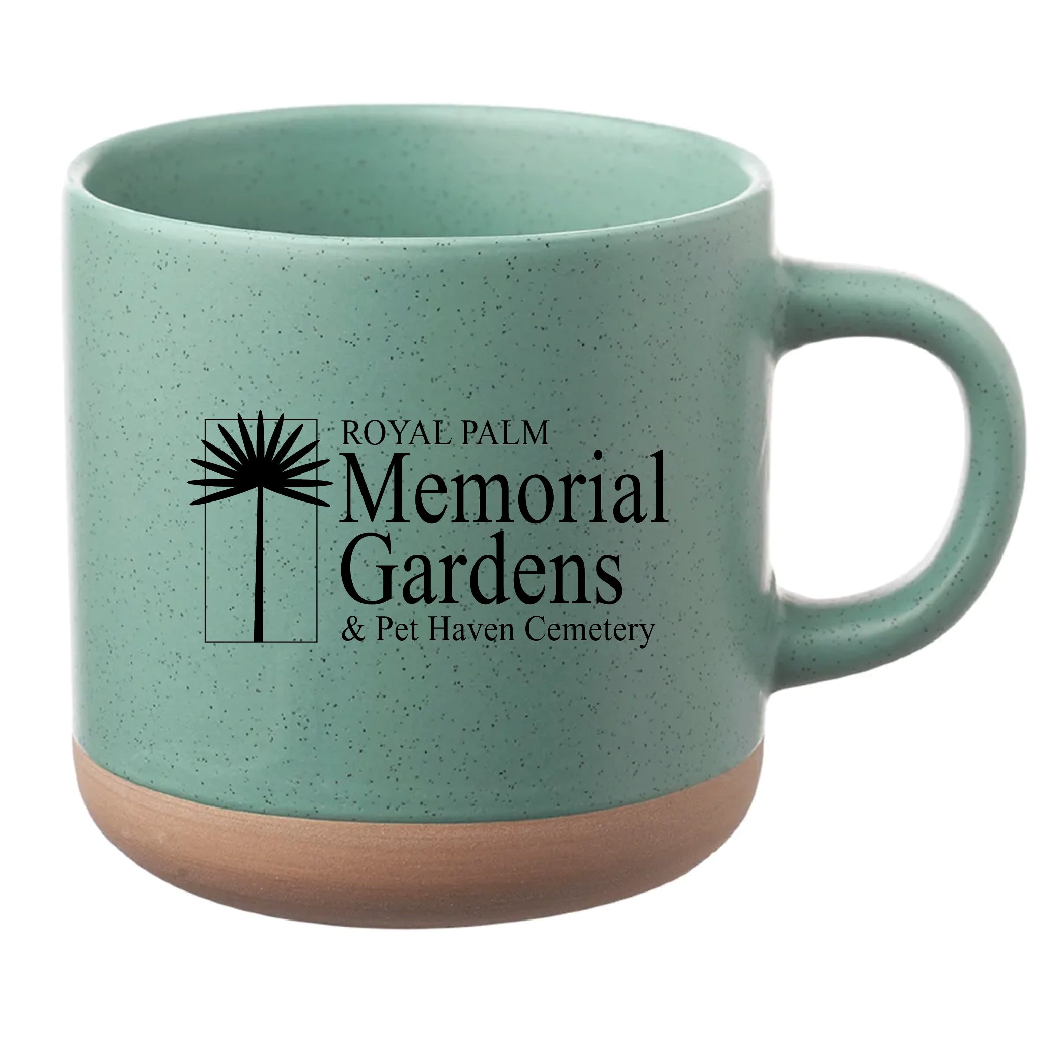 Cosmic Speckled Clay Coffee Mug 11 oz Mint