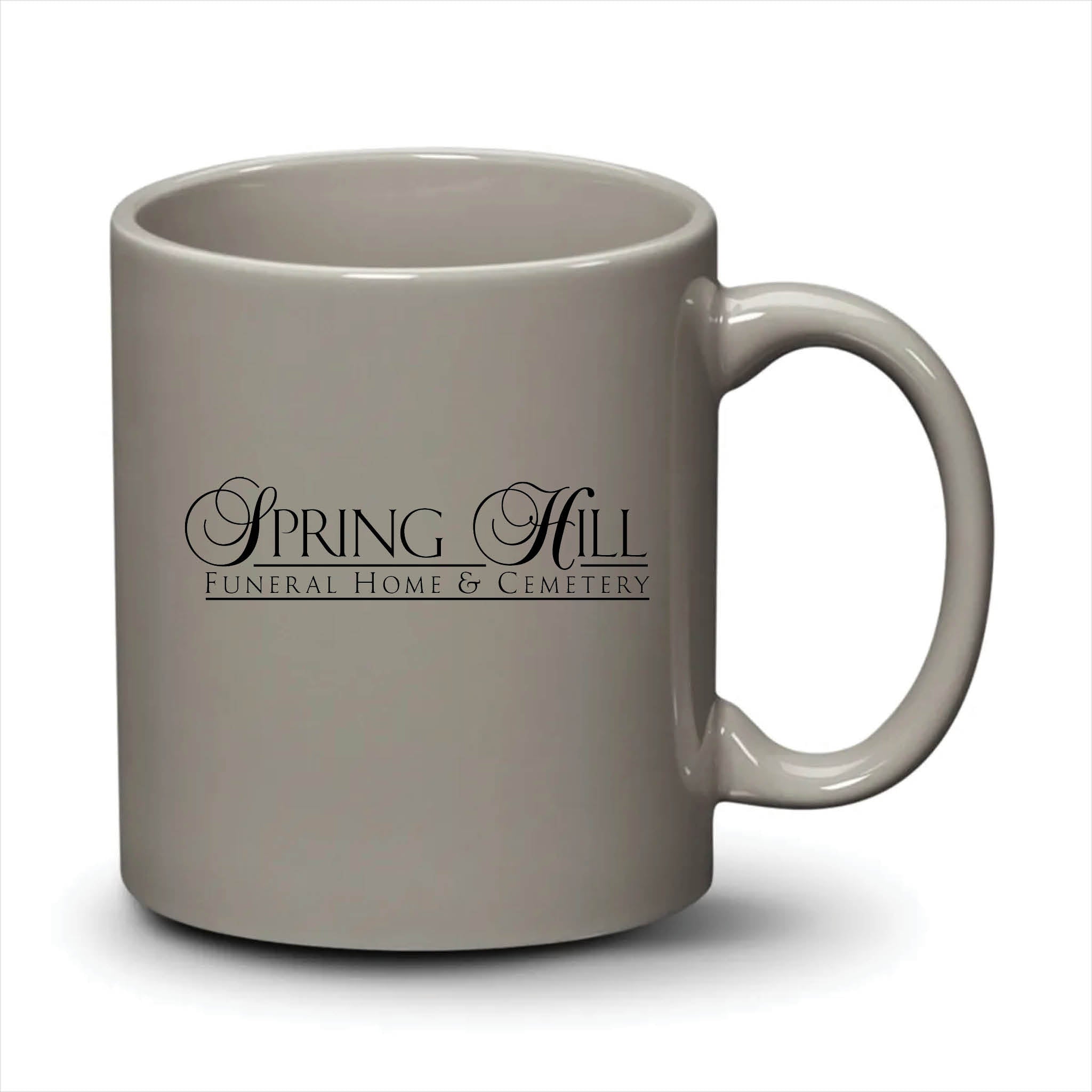 Malibu Mug Light Grey Black Logo