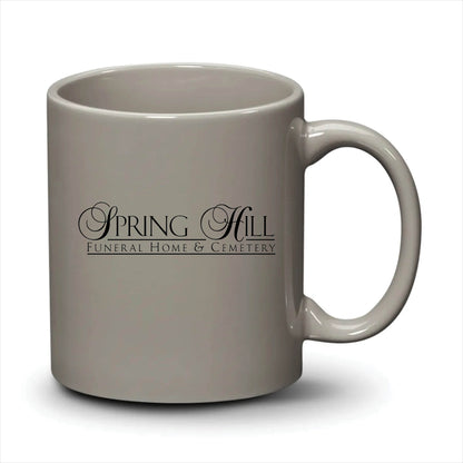 Malibu Mug Light Grey Black Logo