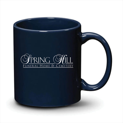 Malibu Mug Navy Blue White Logo
