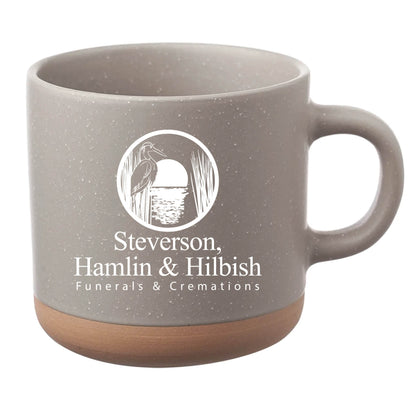 Cosmic Speckled Clay Coffee Mug 11 oz Gray
