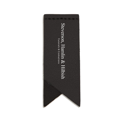 Handmade Leather Bookmark Corner Marker Clip Read Sign Black