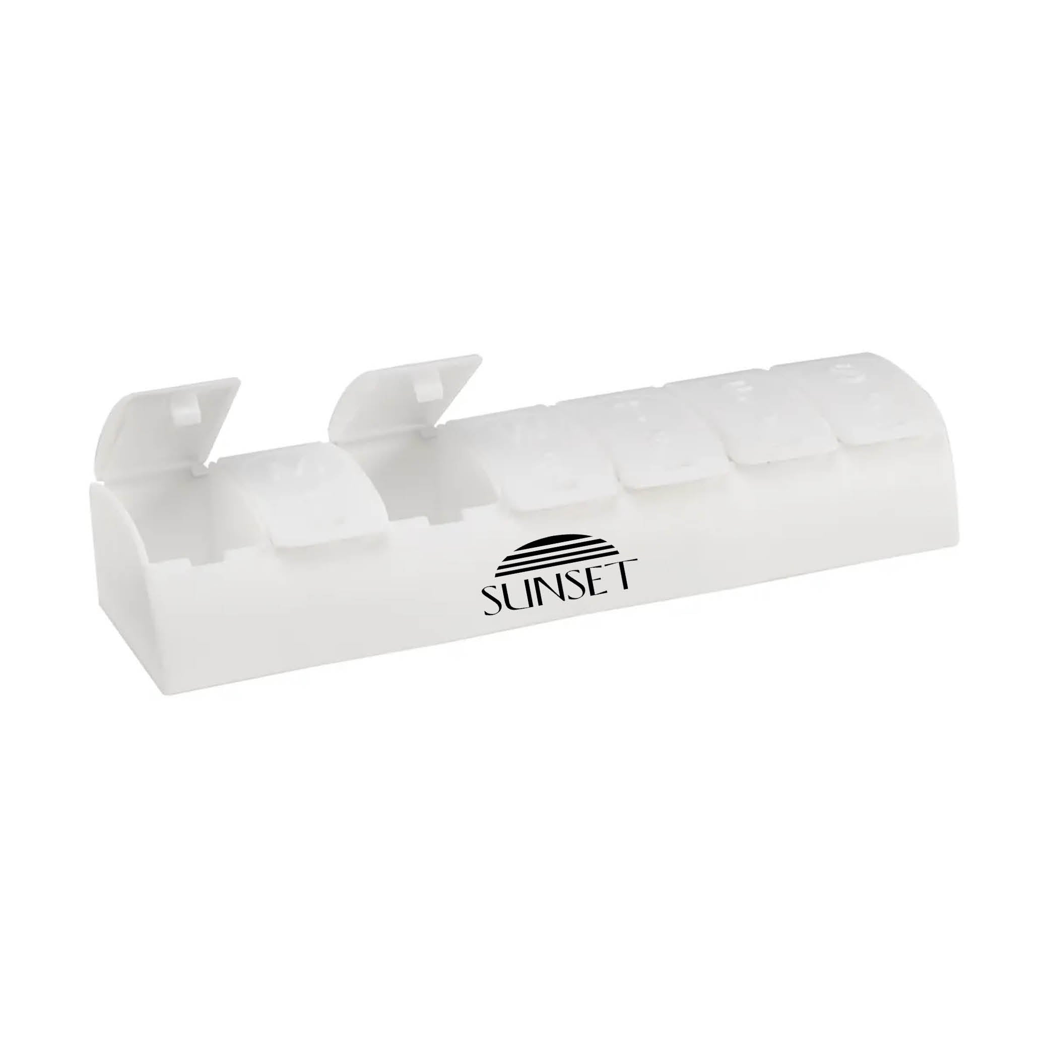 QuickCare 7-Day Med Minder Pill Box White