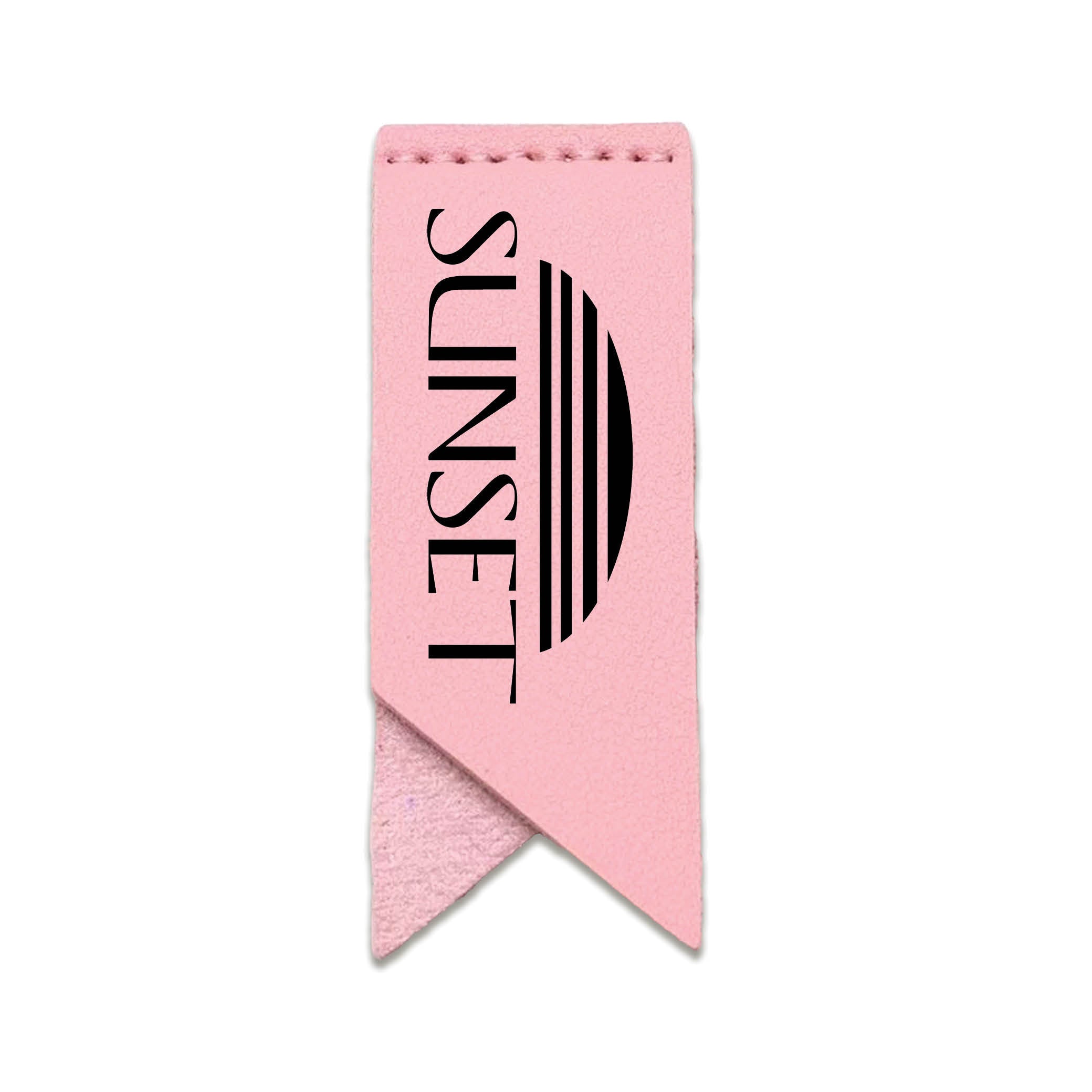 Handmade Leather Bookmark Corner Marker Clip Read Sign Pink