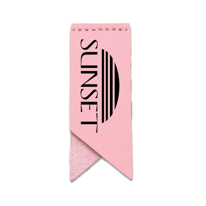 Handmade Leather Bookmark Corner Marker Clip Read Sign Pink