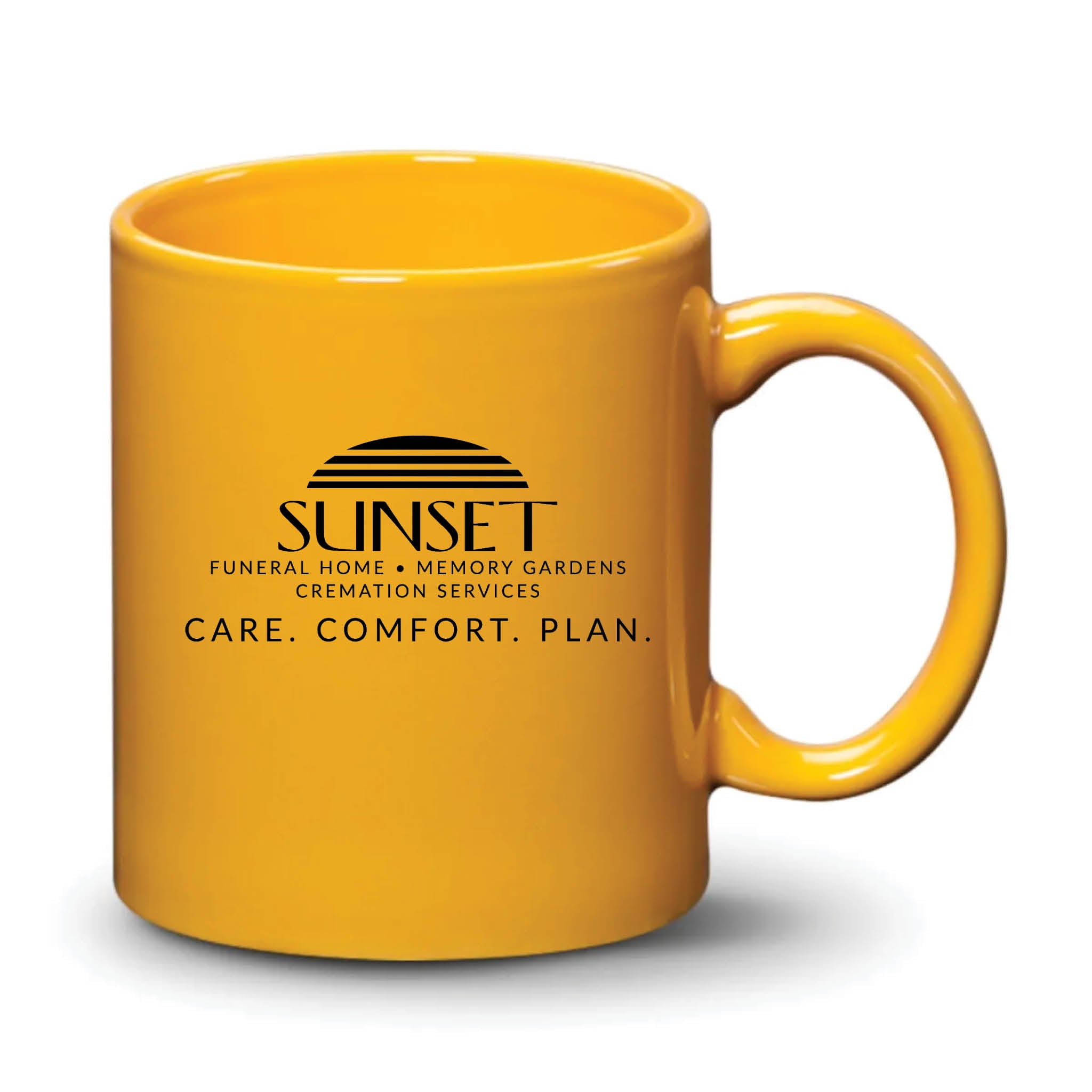 Malibu Mug Gamboge Black Logo
