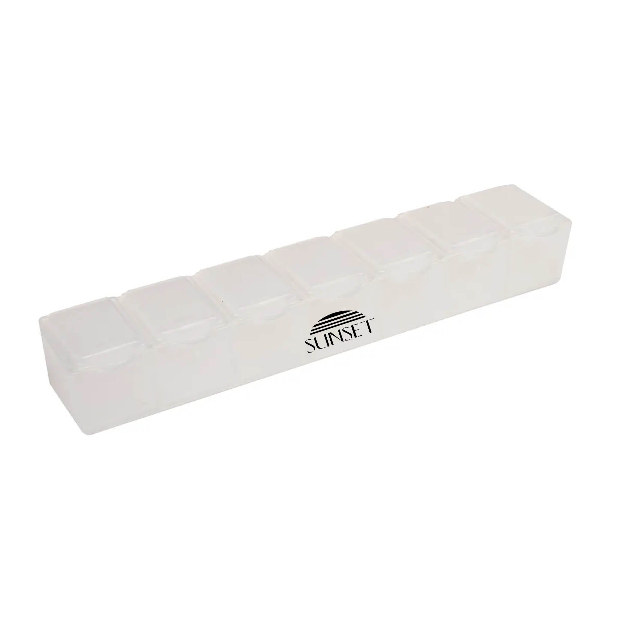 7 Day Pill Box Translucent White