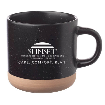 Cosmic Speckled Clay Coffee Mug 11 oz Black