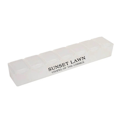 7 Day Pill Box Translucent White