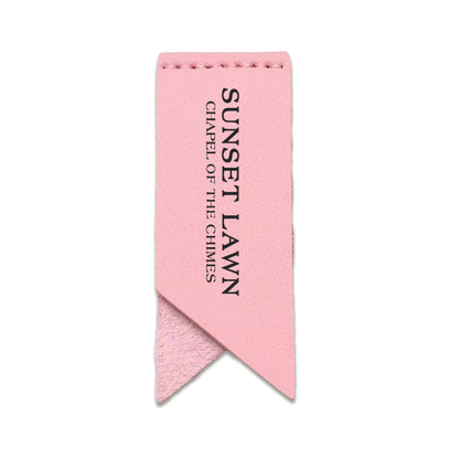 Handmade Leather Bookmark Corner Marker Clip Read Sign Pink