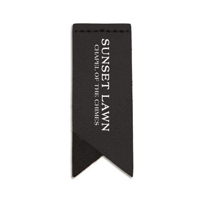 Handmade Leather Bookmark Corner Marker Clip Read Sign Black