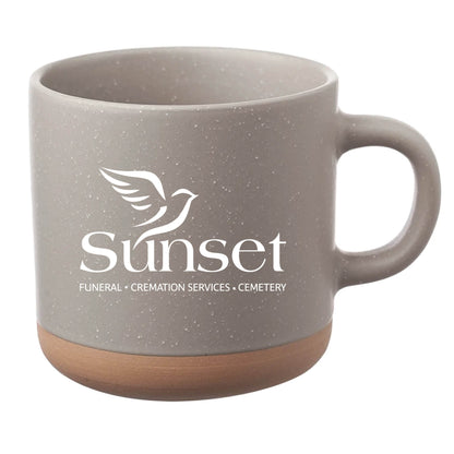 Cosmic Speckled Clay Coffee Mug 11 oz Gray