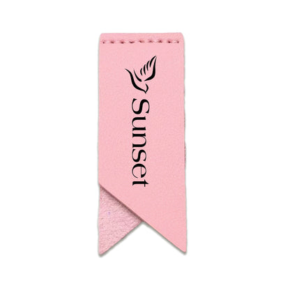 Handmade Leather Bookmark Corner Marker Clip Read Sign Pink