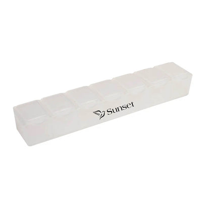 7 Day Pill Box Translucent White