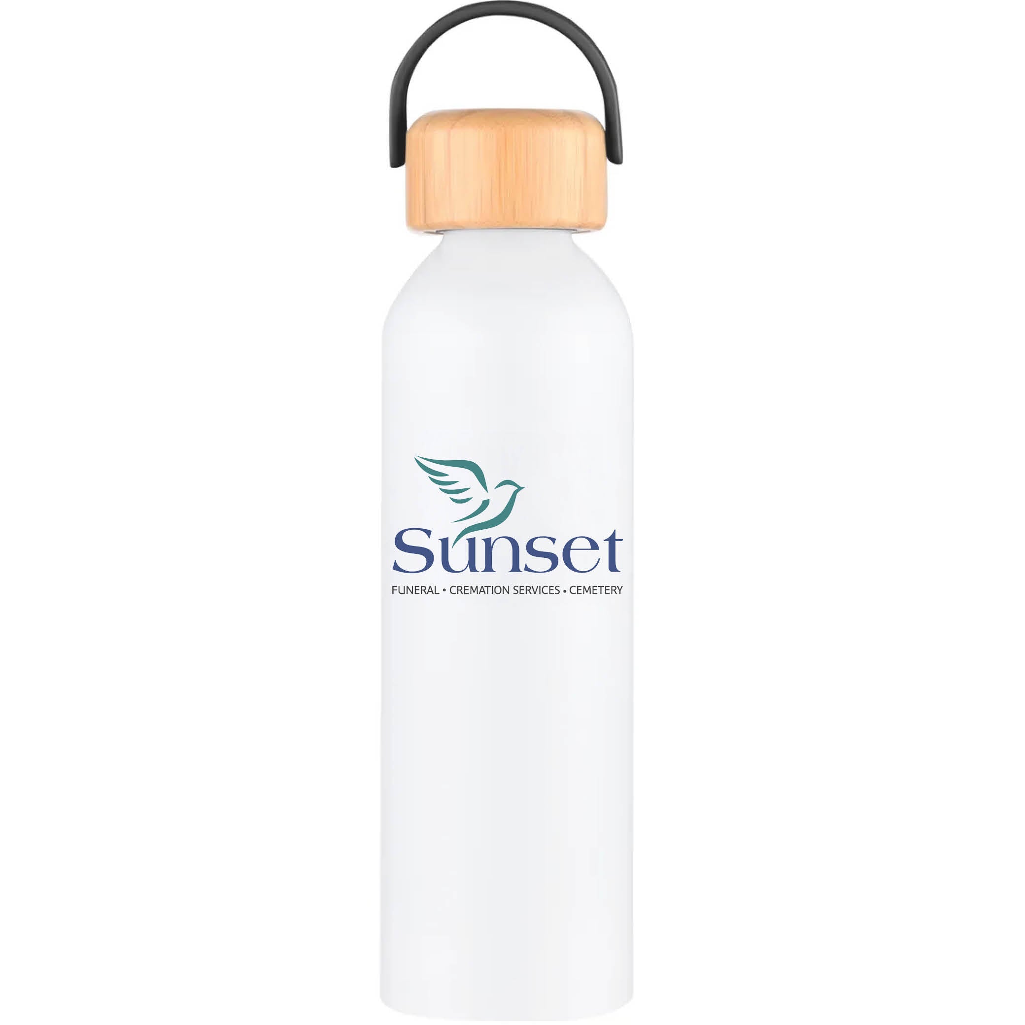 Geyser-VI 24 Oz. Eco Friendly Sports Water Bottle White