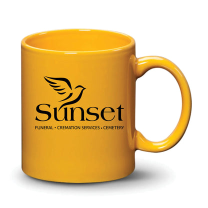Malibu Mug Gamboge Black Logo