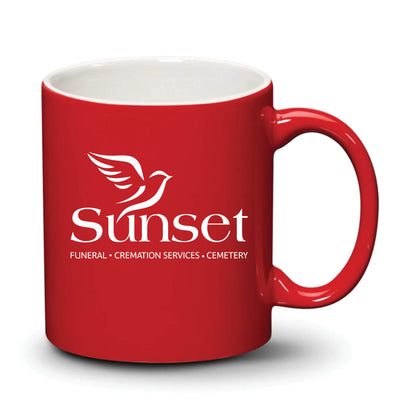Malibu Mug Red White Logo