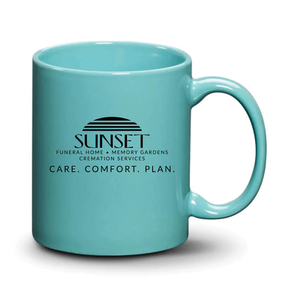 Malibu Mug Aqua Black Logo