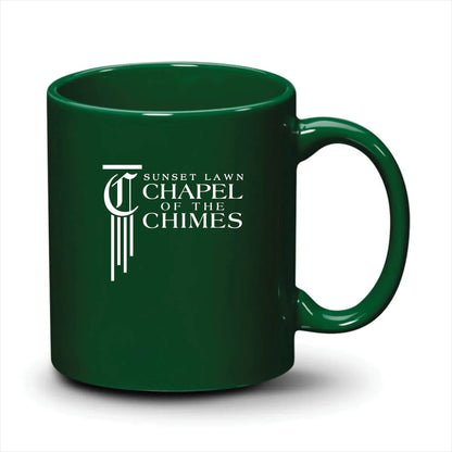 Malibu Mug Hunter Green White Logo