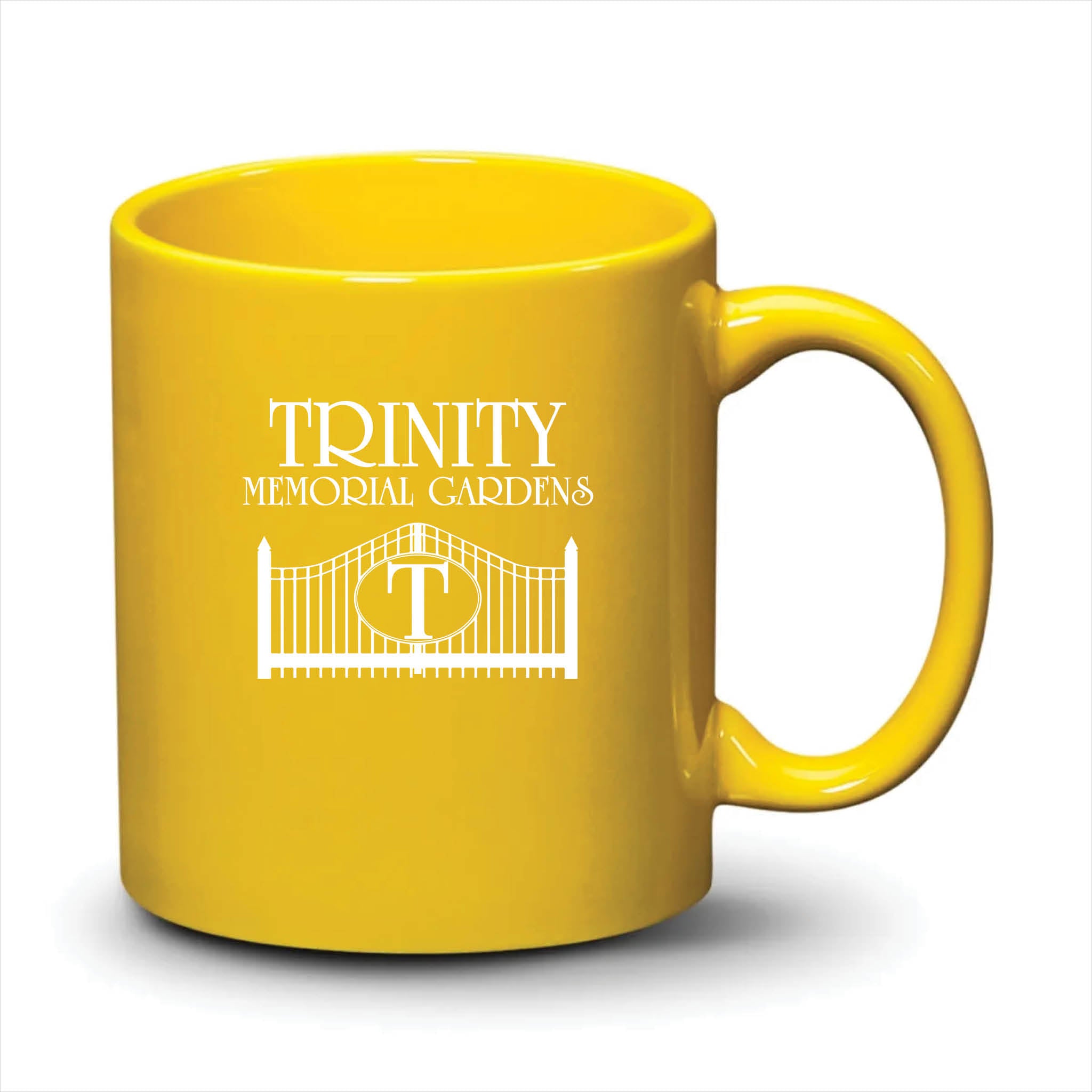 Malibu Mug Bright Yellow White Logo