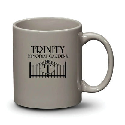 Malibu Mug Light Grey Black Logo
