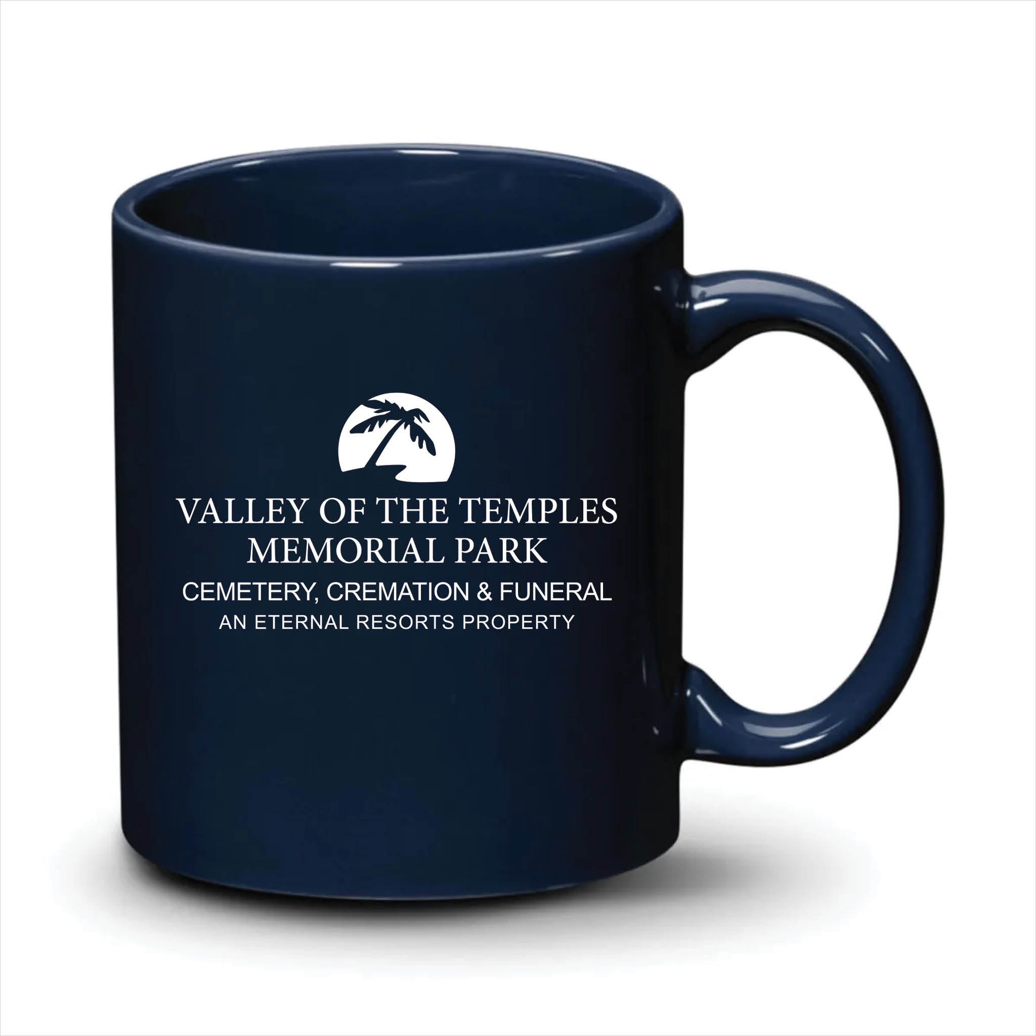 Malibu Mug Navy Blue White Logo