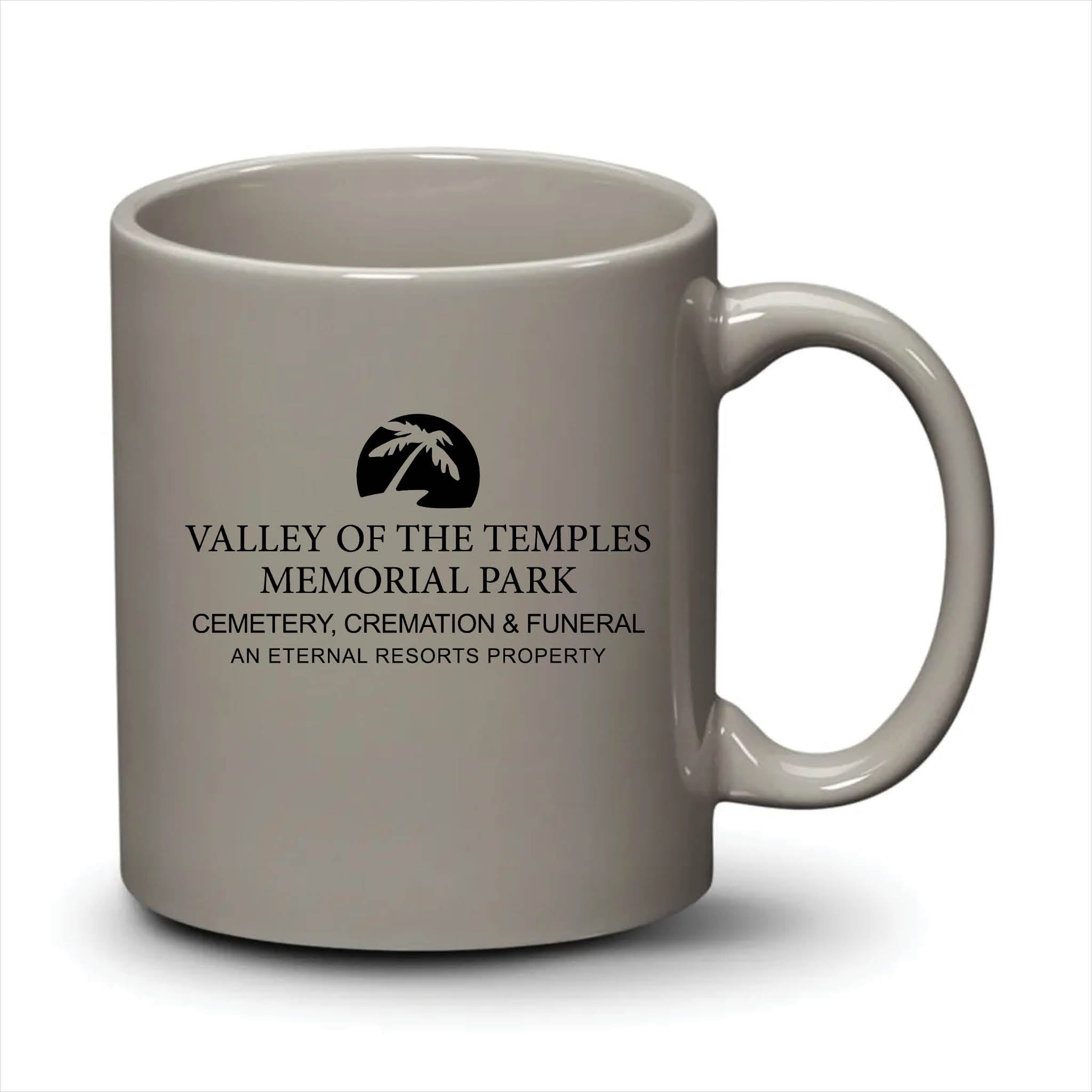 Malibu Mug Light Grey Black Logo