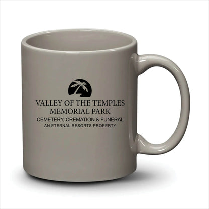 Malibu Mug Light Grey Black Logo