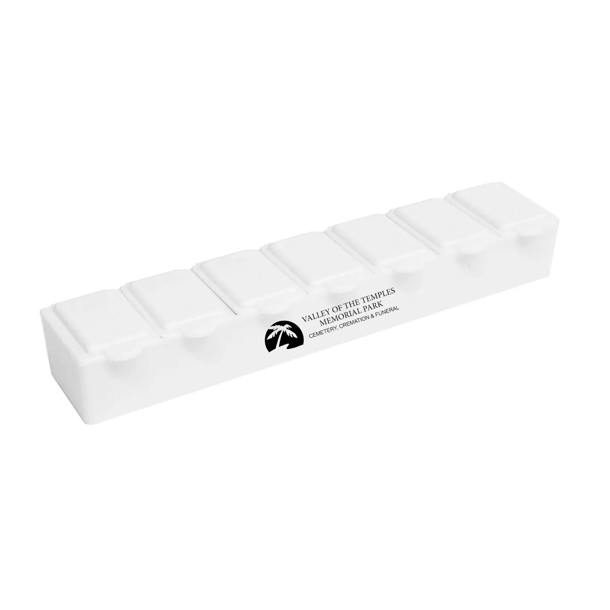 7 Day Pill Box White