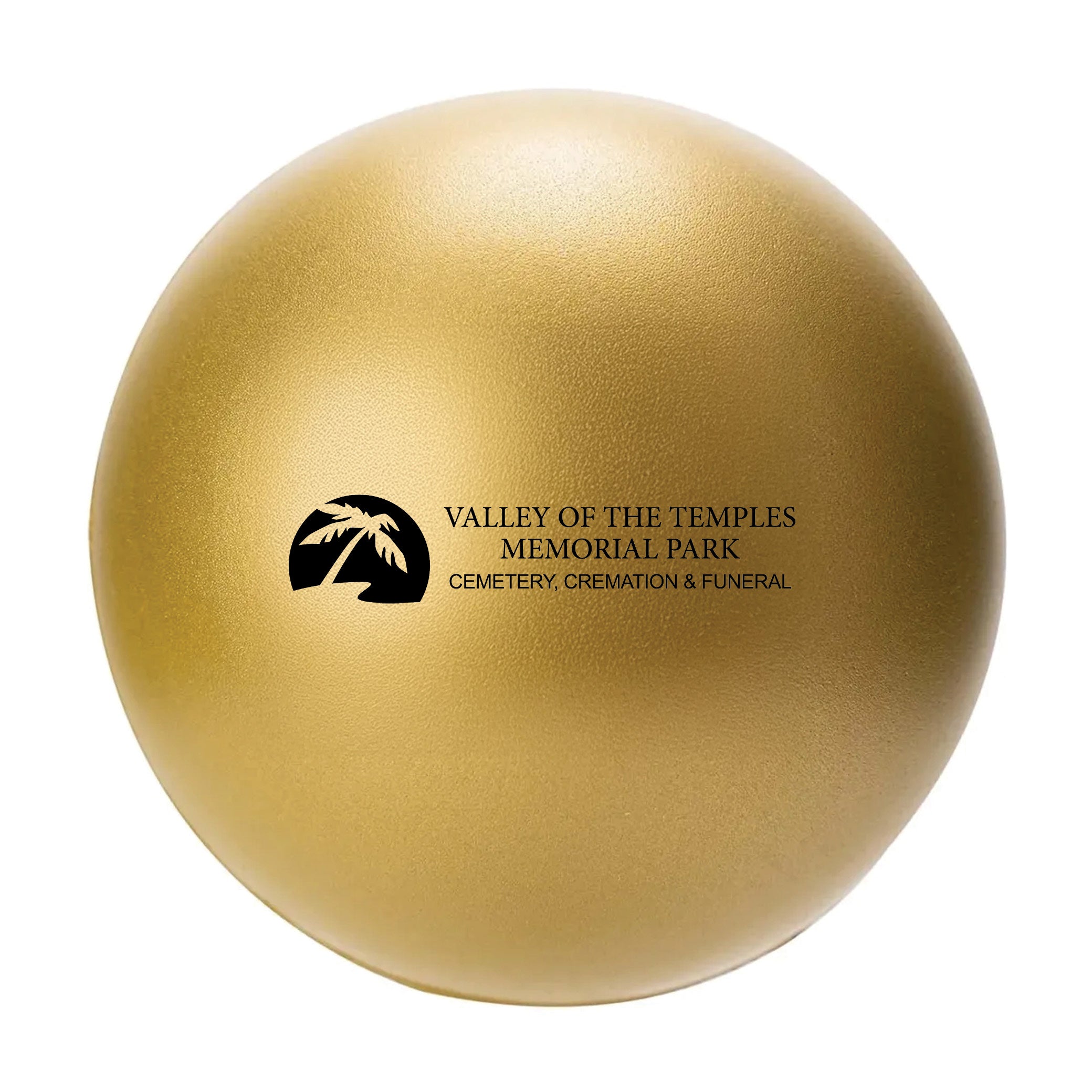 Round Stress Ball Gold