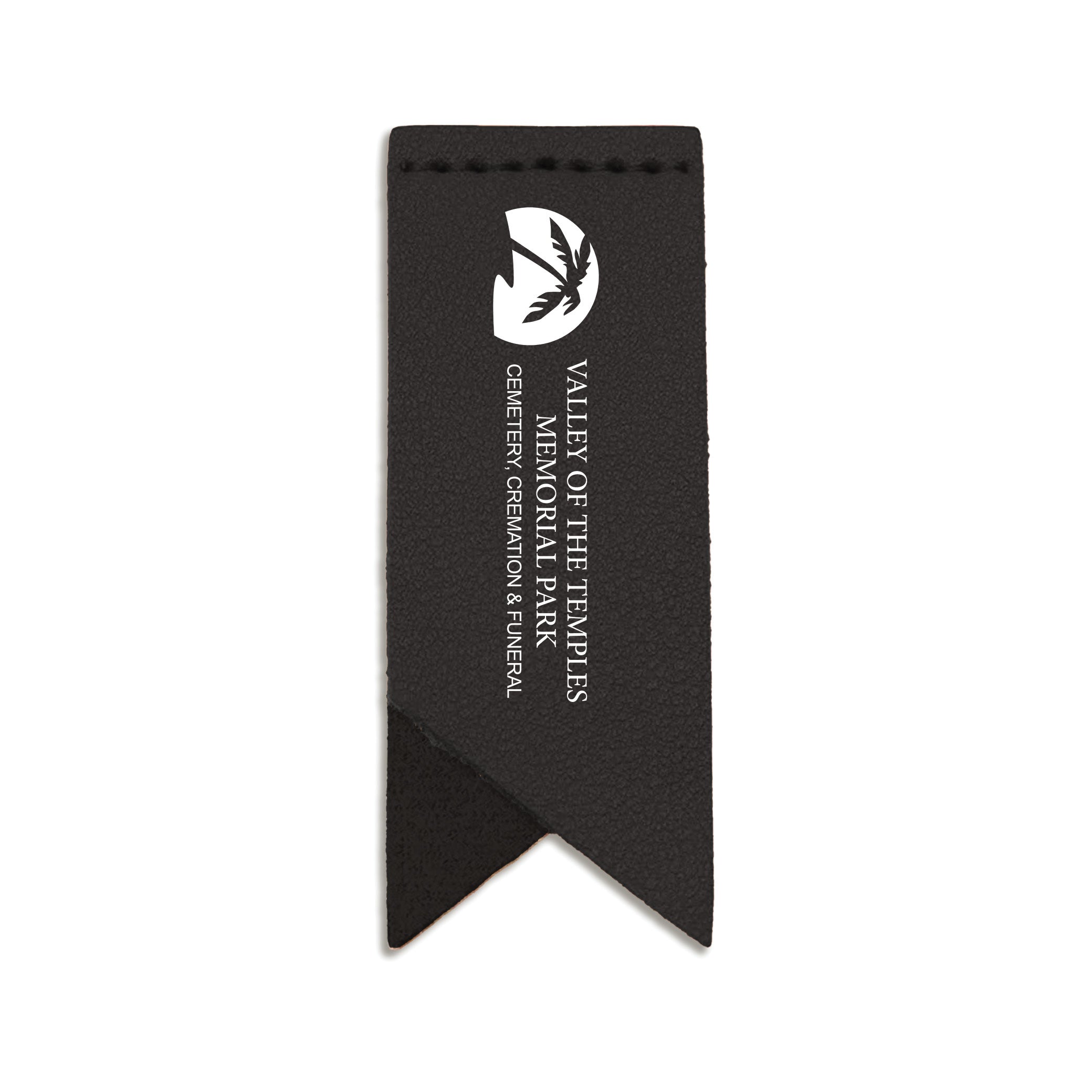 Handmade Leather Bookmark Corner Marker Clip Read Sign Black