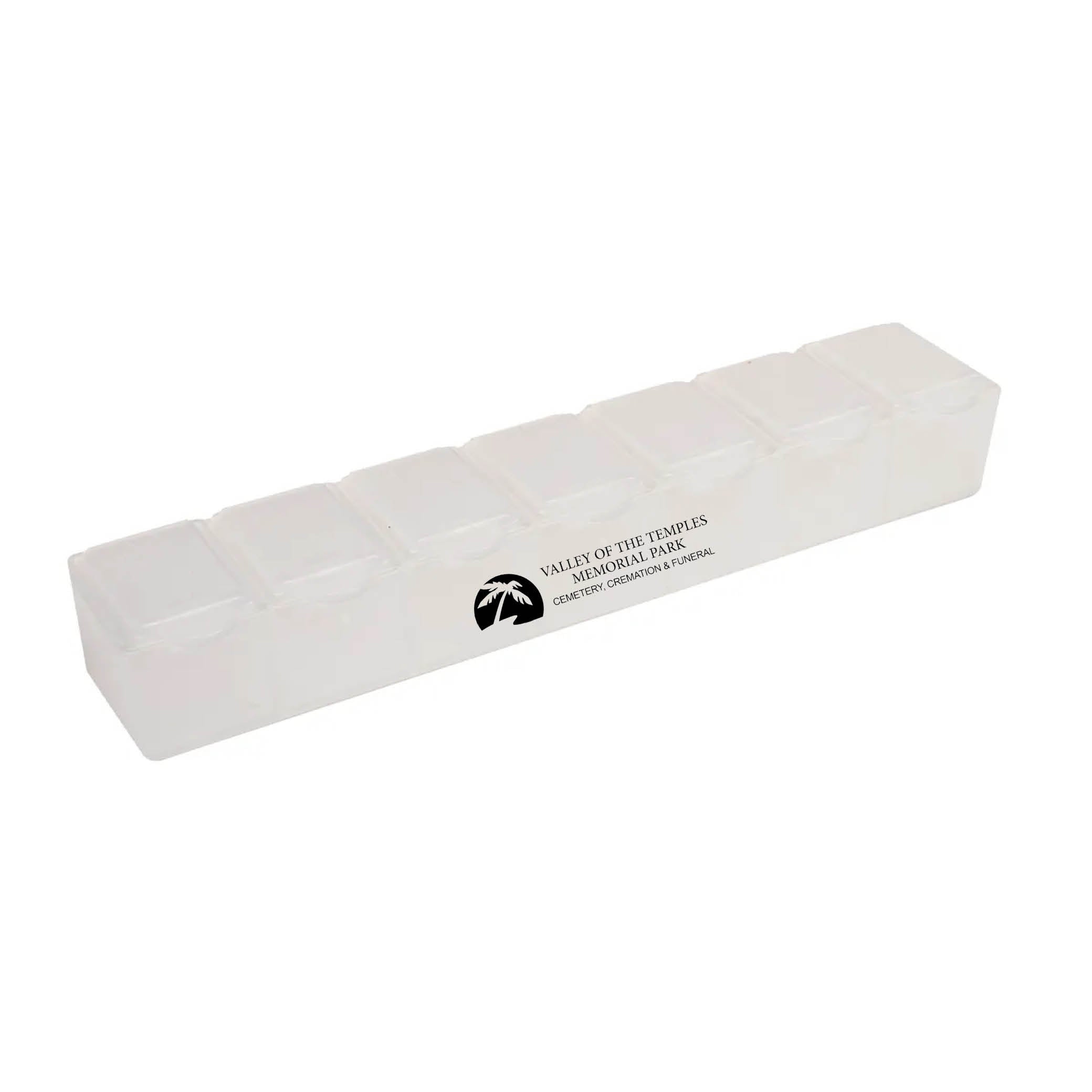 7 Day Pill Box Translucent White