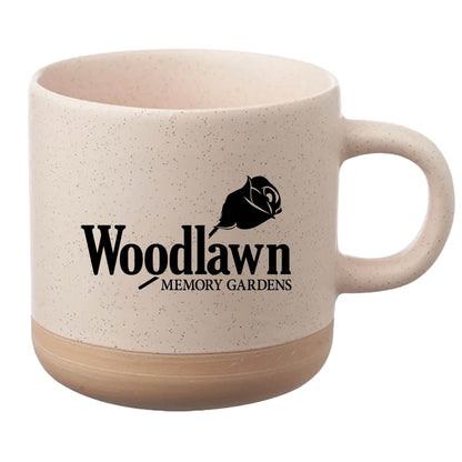 Cosmic Speckled Clay Coffee Mug 11 oz Cream