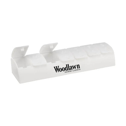 QuickCare 7-Day Med Minder Pill Box White