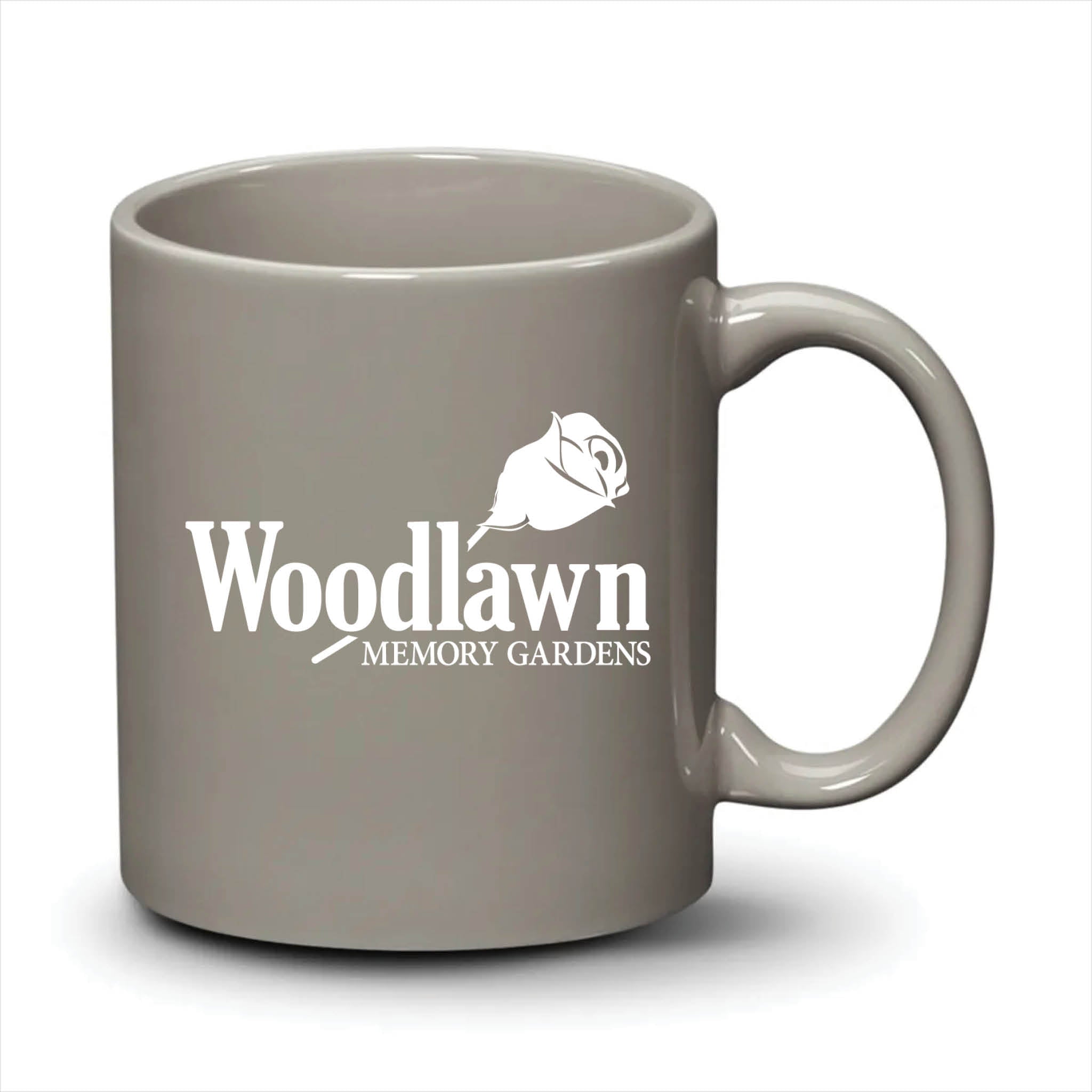 Malibu Mug Light Grey White Logo