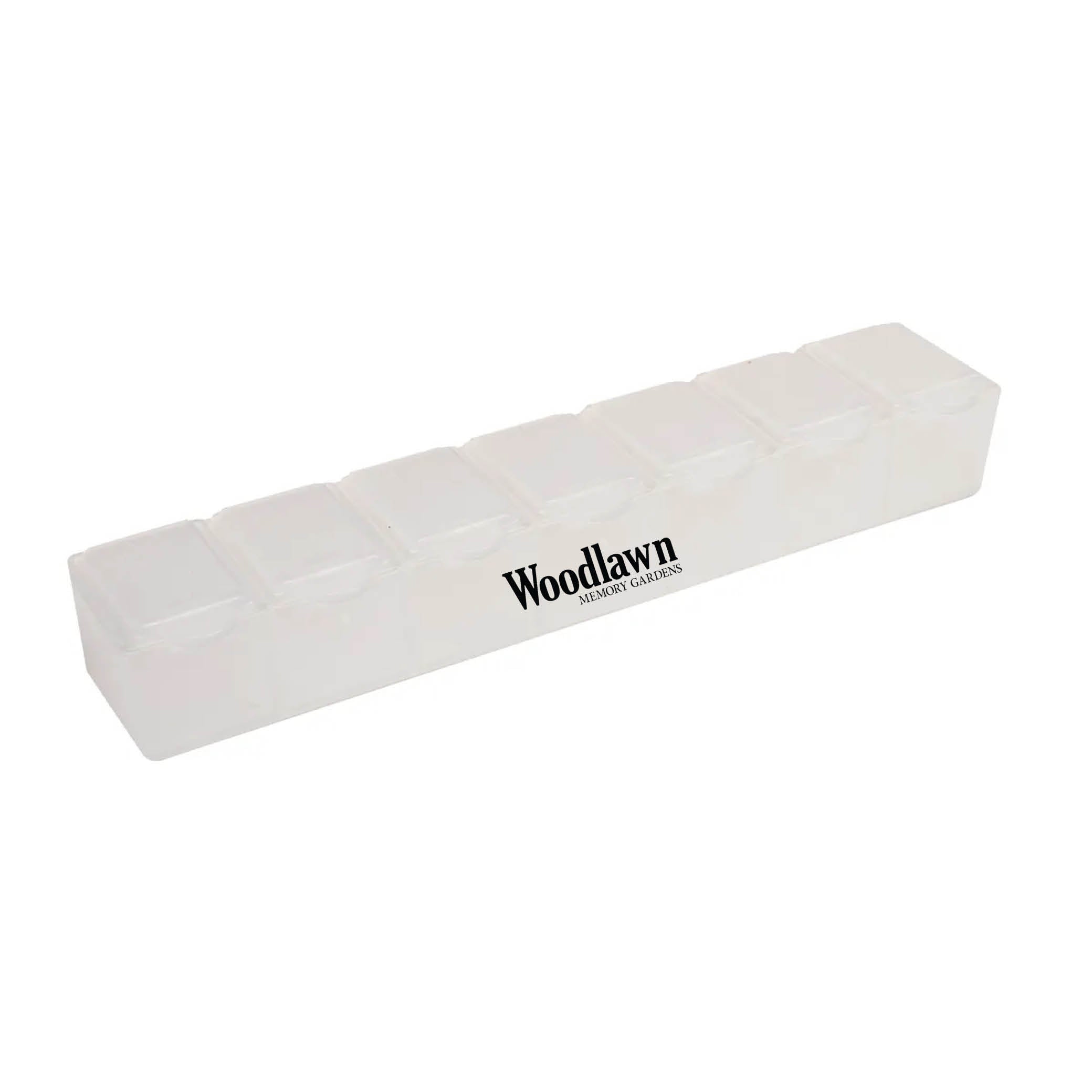 7 Day Pill Box Translucent White