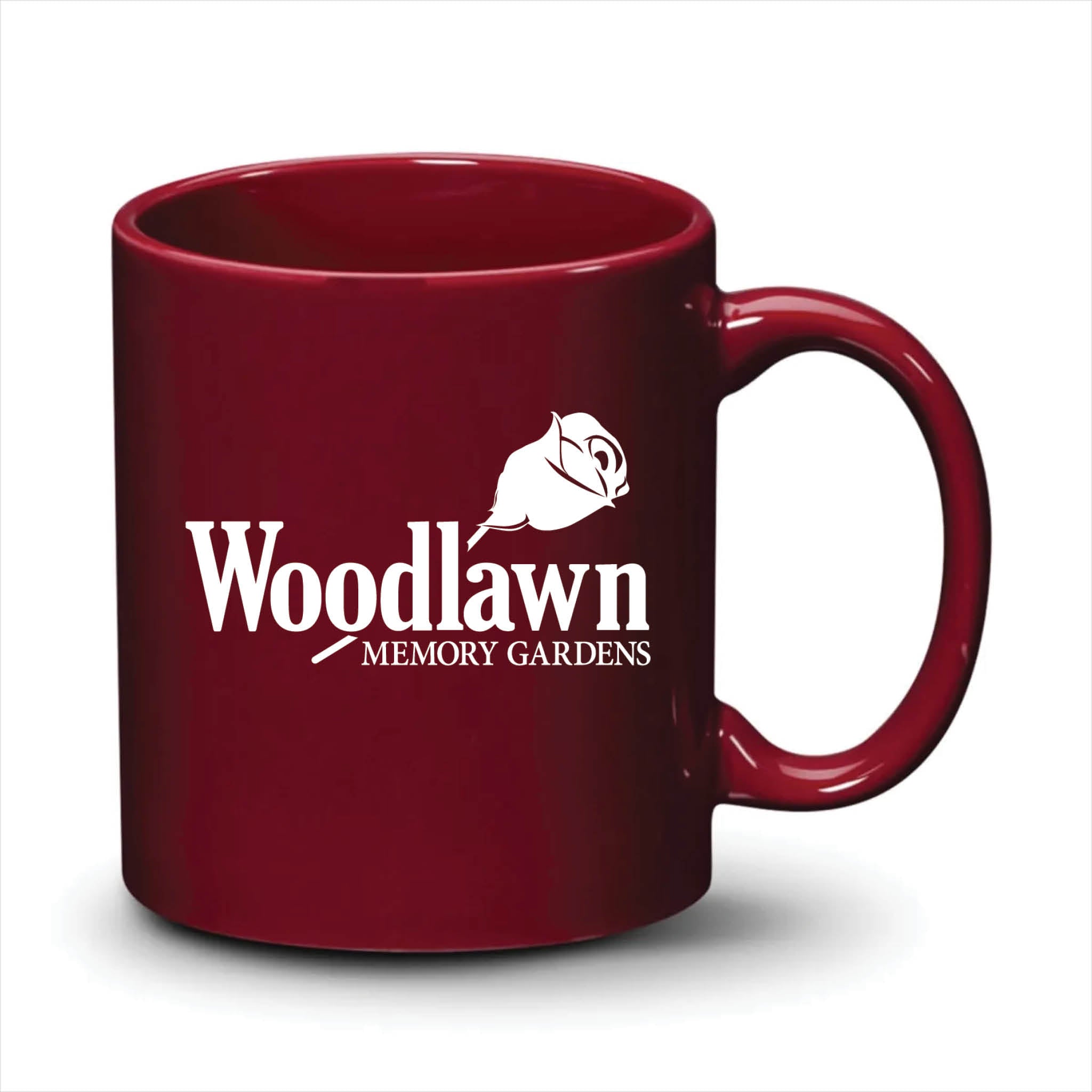 Malibu Mug Burgundy White Logo
