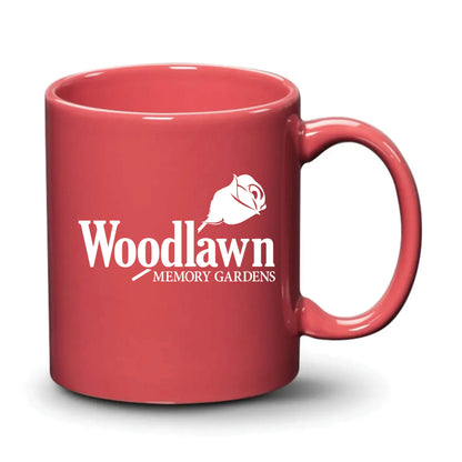 Malibu Mug Coral White Logo